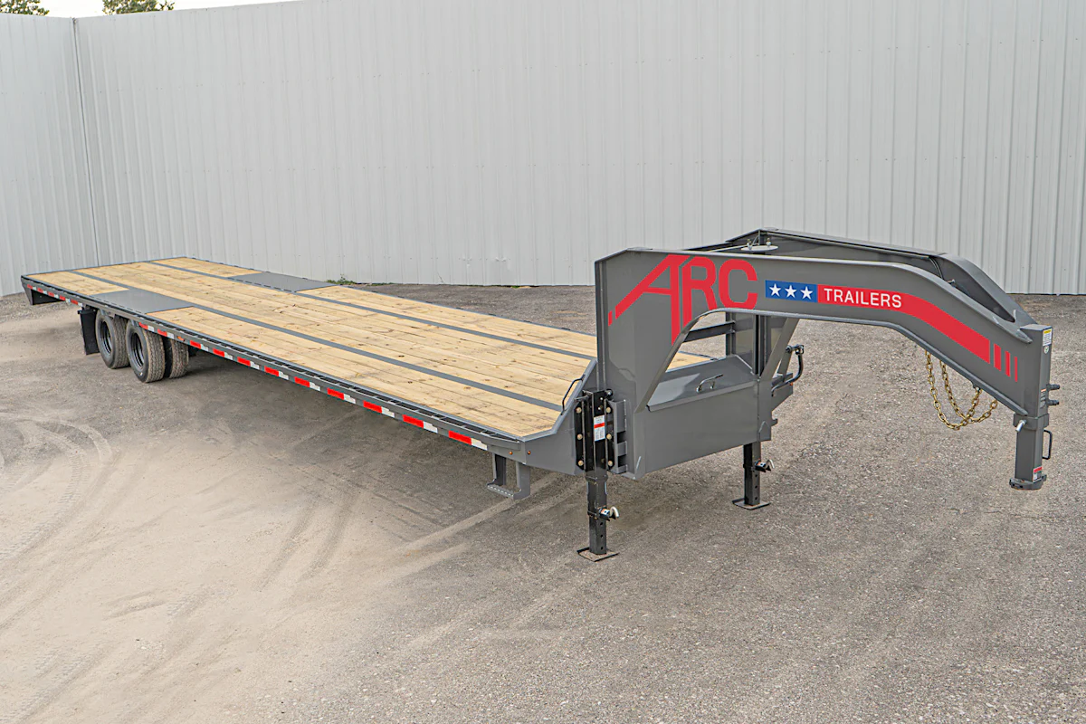 ARC Trailers 40'x102" 24K Gooseneck Flatbed Trailer w/ Duals (GDD) - Stock #90913 - Image 1 of 5 ARC Trailers 40'x102" 24K Gooseneck Flatbed Trailer w/ Duals (GDD) - Stock #90913 - Image 1 of 5