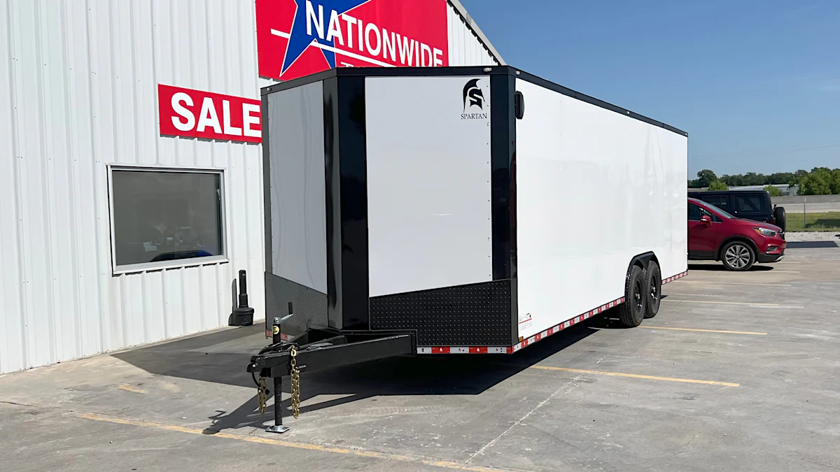 Spartan 8.5'x20' Enclosed Cargo Trailer w/ Rear Ramp Door - Stock #90929 - Image 4 of 9 Spartan 8.5'x20' Enclosed Cargo Trailer w/ Rear Ramp Door - Stock #90929 - Image 4 of 9