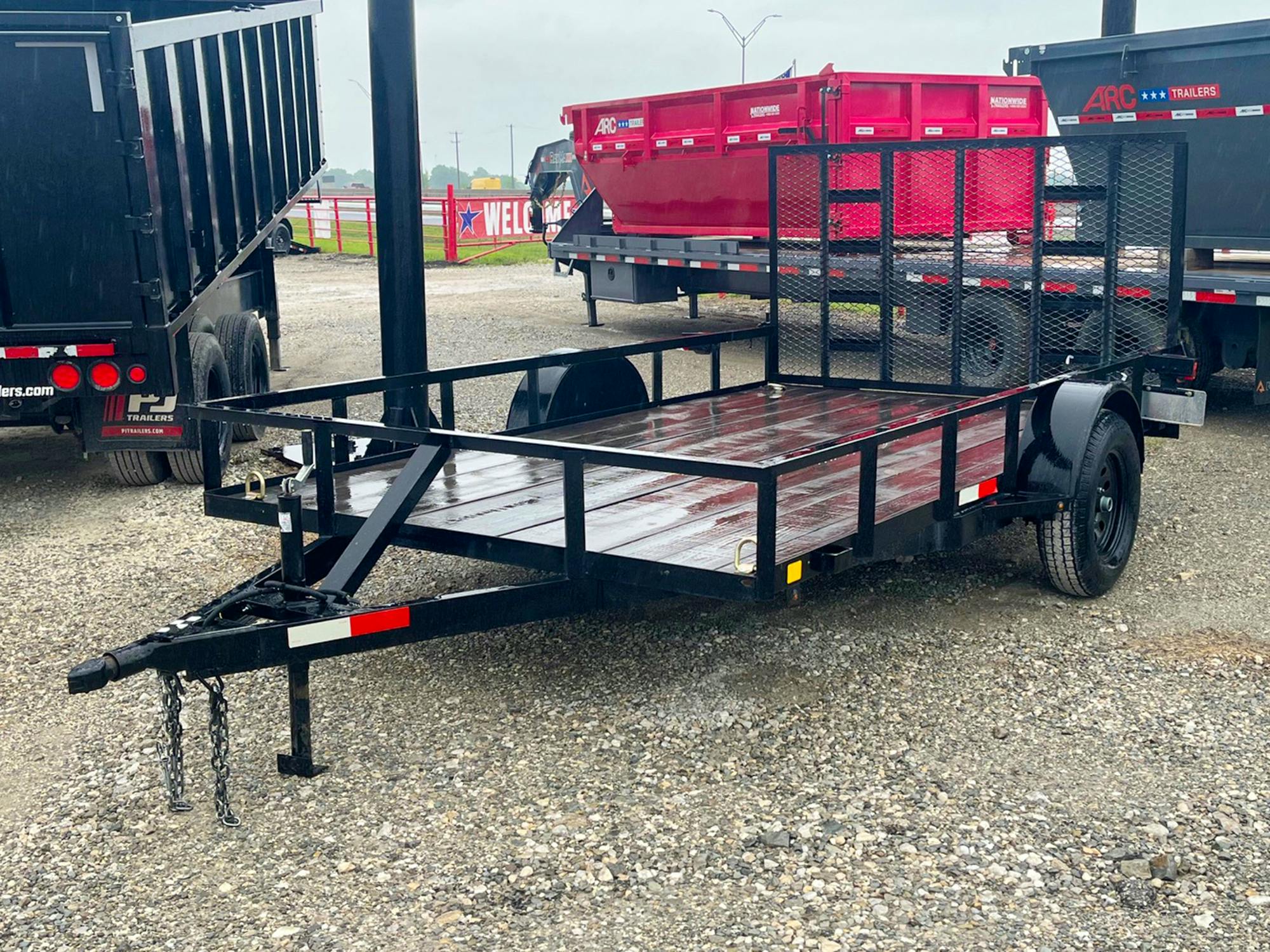 C&M USED 12'x82" Single Axle Utility Trailer w/ 4' Gate - Stock #90930 - Image 1 of 1