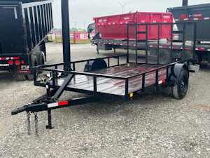 C&M USED 12'x82" Single Axle Utility Trailer w/ 4' Gate
