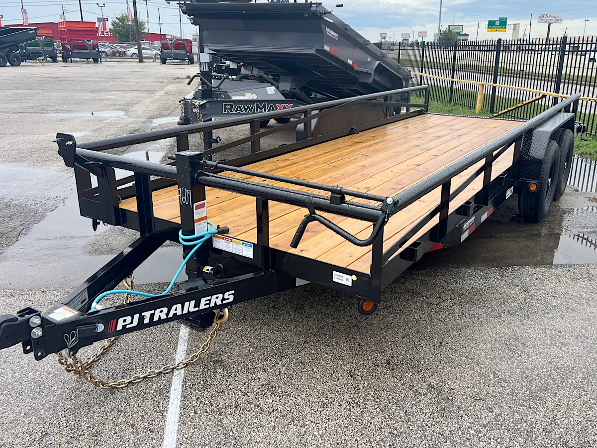 PJ Trailers 20'x83" Angle Pipetop Equipment Trailer (P8) - Stock #90949 - Image 1 of 1 PJ Trailers 20'x83" Angle Pipetop Equipment Trailer (P8) - Stock #90949 - Image 1 of 1