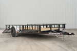 PJ Trailers 14'x83" Single Axle 4" Channel Utility Trailer (U8) Stock #90969 - Thumbnail 4