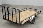 PJ Trailers 14'x83" Single Axle 4" Channel Utility Trailer (U8) Stock #90969 - Thumbnail 14
