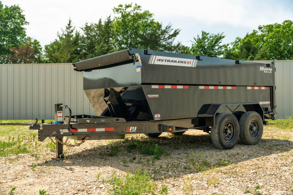 PJ Trailers 14'x83" Telescopic Dump Trailer w/ 4' Sides (DT) - Stock #90998 - Image 12 of 18