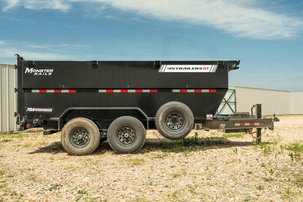 PJ Trailers 14'x83" Telescopic Dump Trailer w/ 4' Sides (DT) - Stock #90998 - Image 8 of 18