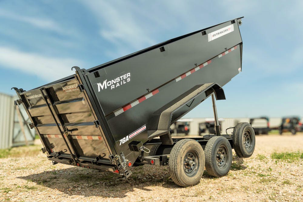 PJ Trailers 14'x83" Telescopic Dump Trailer w/ 4' Sides (DT) - Stock #90998 - Image 3 of 18