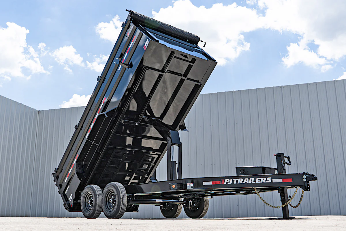PJ Trailers 16'x83" Low Pro High Side Dump Trailer w/ 4' Sides (DM) - Stock #91032 - Image 6 of 30 PJ Trailers 16'x83" Low Pro High Side Dump Trailer w/ 4' Sides (DM) - Stock #91032 - Image 6 of 30