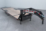 PJ Trailers 26'x102" Gooseneck Deckover Power Tilt Trailer (T8) Stock #91046 - Thumbnail 5
