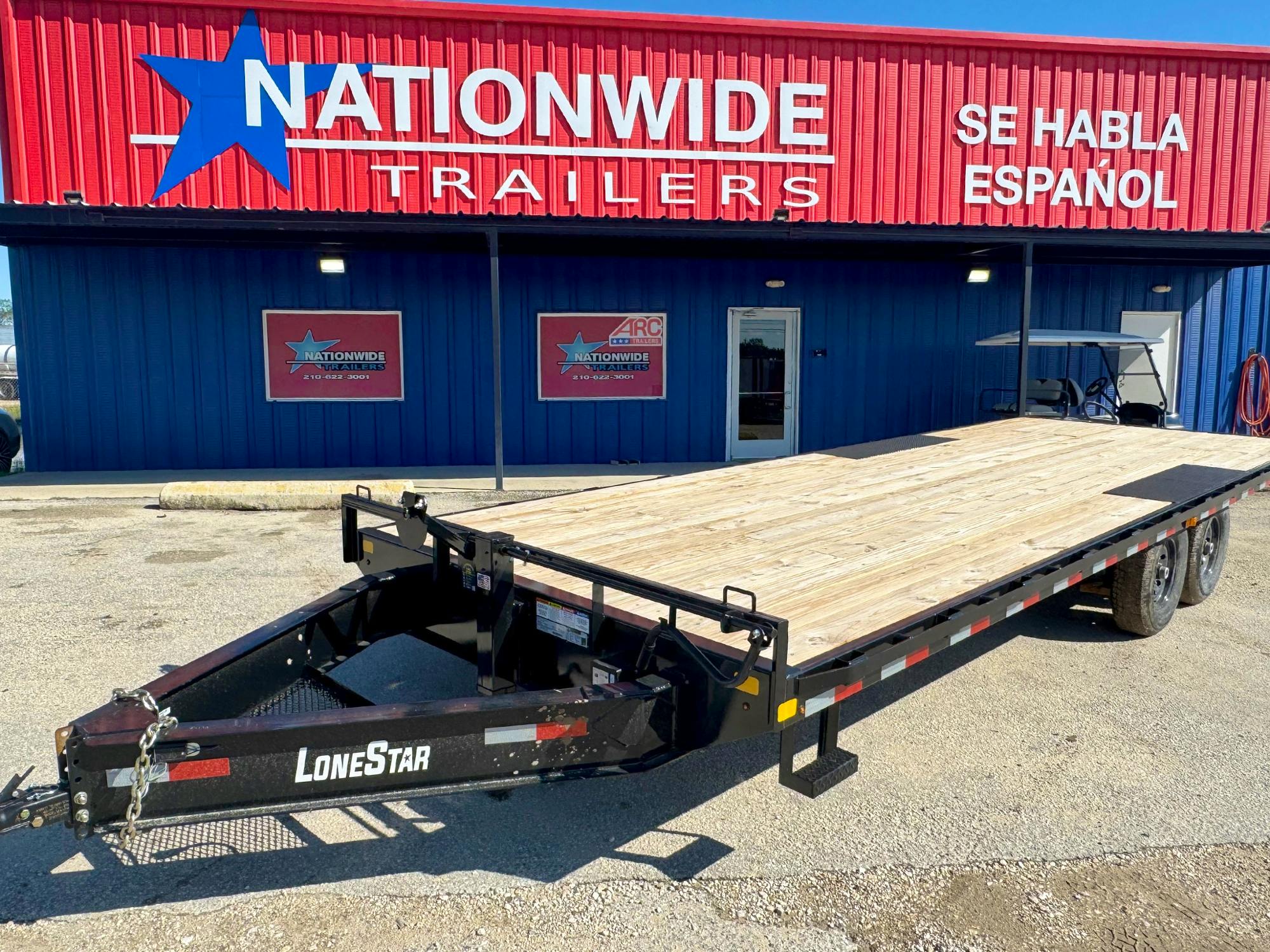LoneStar 24'x102" 8" I-Beam Deckover Trailer - Stock #91064 - Image 1 of 1