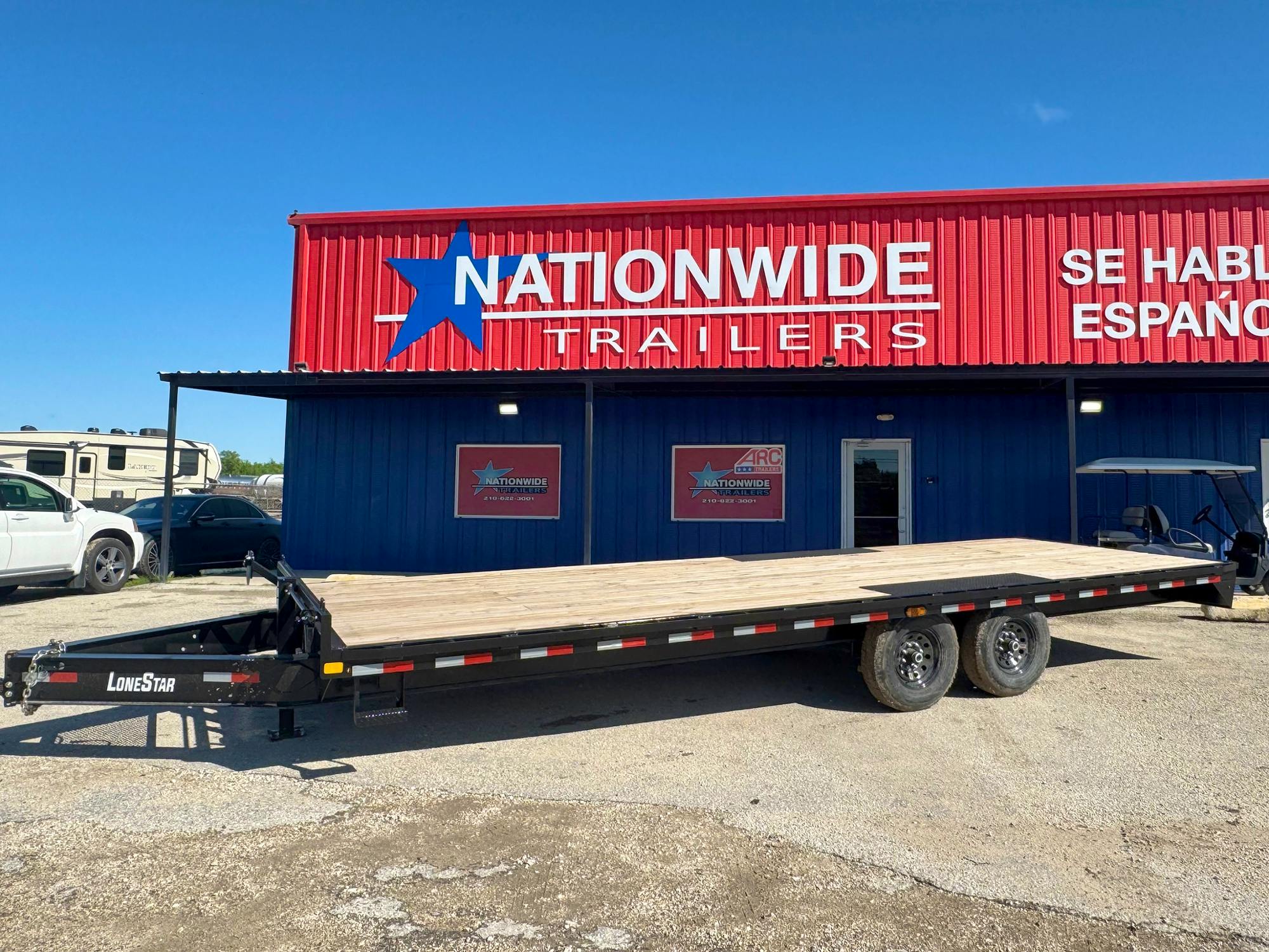 LoneStar 24'x102" 8" I-Beam Deckover Trailer - Stock #91065 - Image 2 of 4