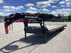 PJ Trailers USED 32'x102" 18K Gooseneck Flatbed Trailer (LX)