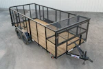 Texas Bragg 16'x83" Landscape Trailer w/ 4' Sides & 4' Gate (L2) Stock #91081 - Thumbnail 4