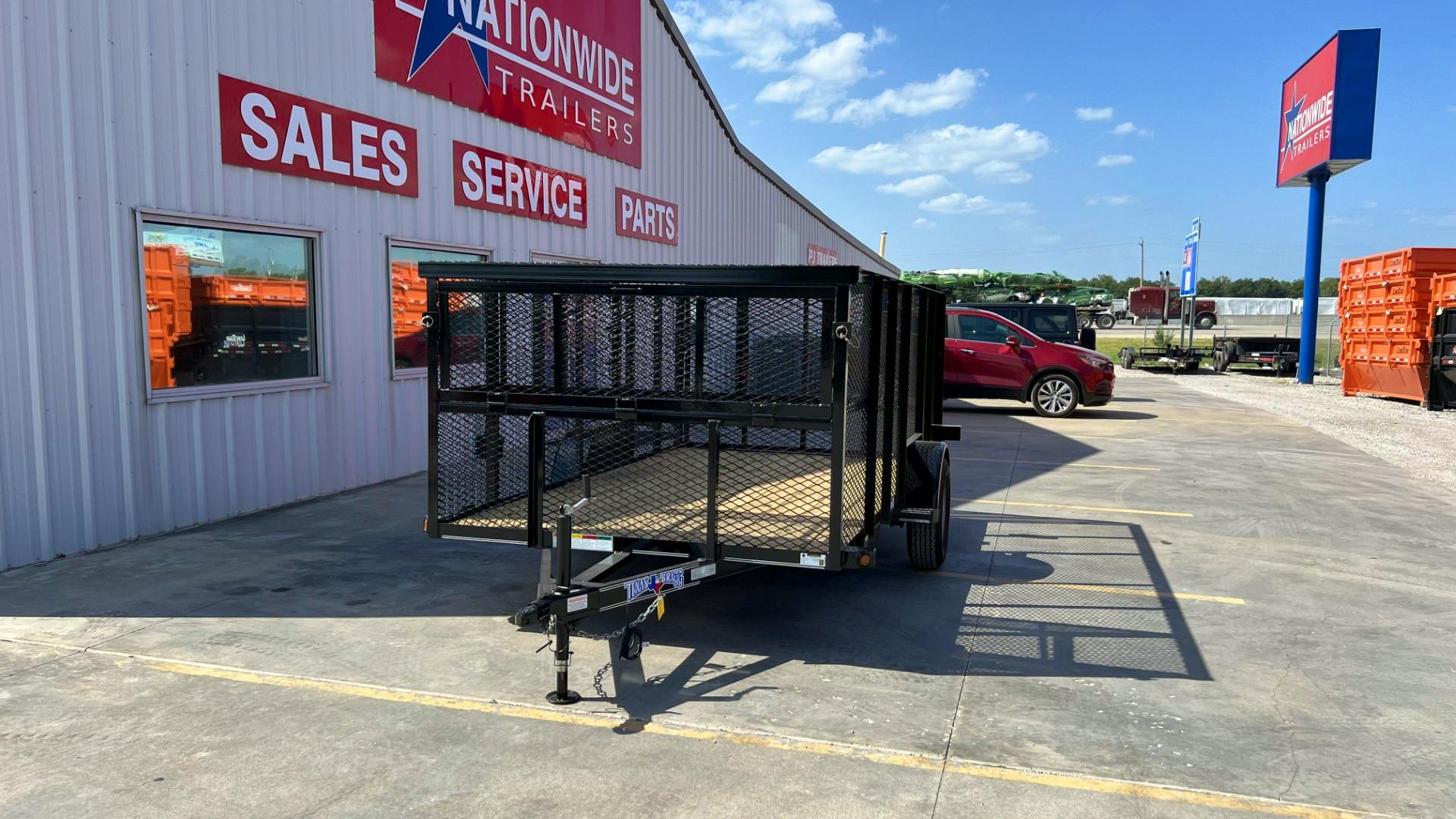 Texas Bragg 12'x77" Landscape Trailer w/ 4' Sides & 4' Gate (L1) - Stock #91105 - Image 7 of 8