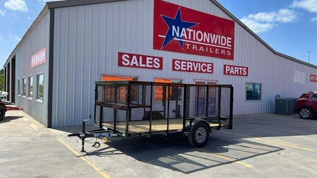 Texas Bragg 12'x77" Landscape Trailer w/ 4' Sides & 4' Gate (L1) - Stock #91105 - Image 8 of 8