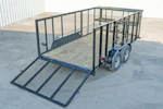 Texas Bragg 14'x83" Landscape Trailer w/ 4' Sides & 4' Gate (L2) Stock #91122 - Thumbnail 8