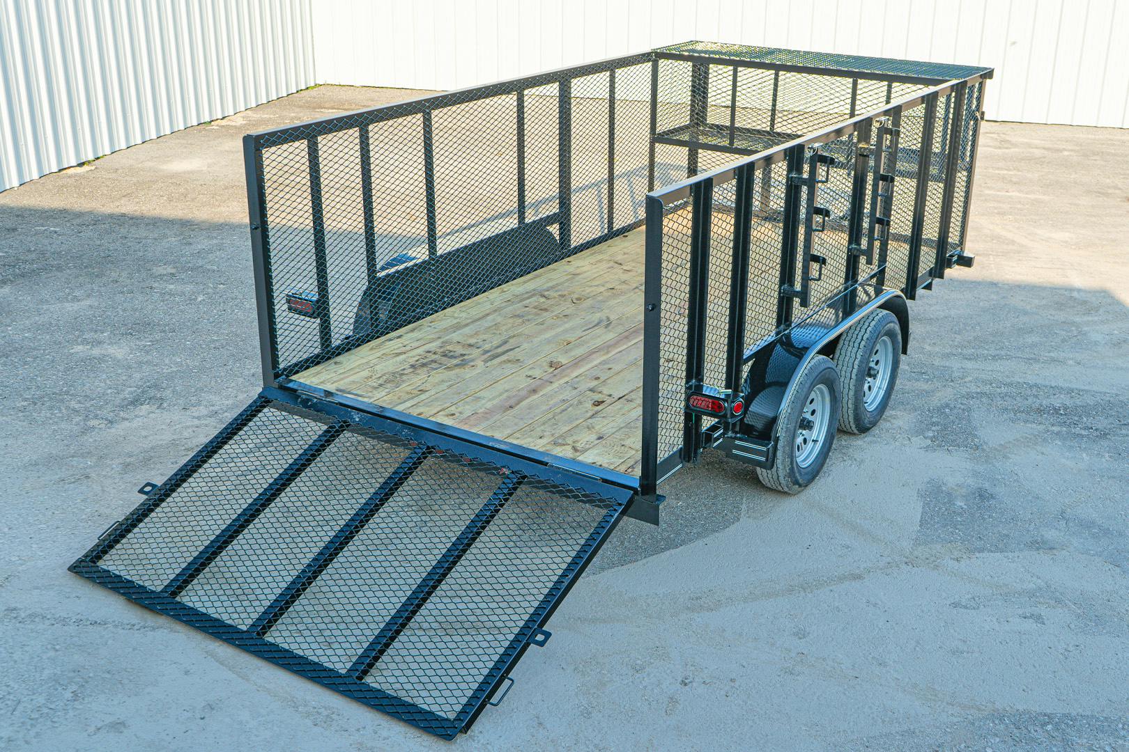 Texas Bragg 14'x83" Landscape Trailer w/ 4' Sides & 4' Gate (L2) - Stock #91128 - Image 8 of 10