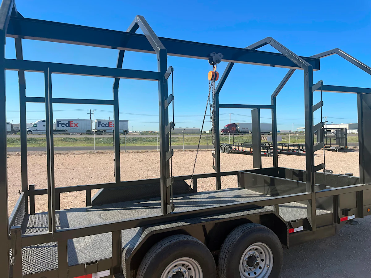 AT Trailers 16'x83" Monorail Oilfield Trailer (SM) - Stock #91156 - Image 2 of 5 AT Trailers 16'x83" Monorail Oilfield Trailer (SM) - Stock #91156 - Image 2 of 5
