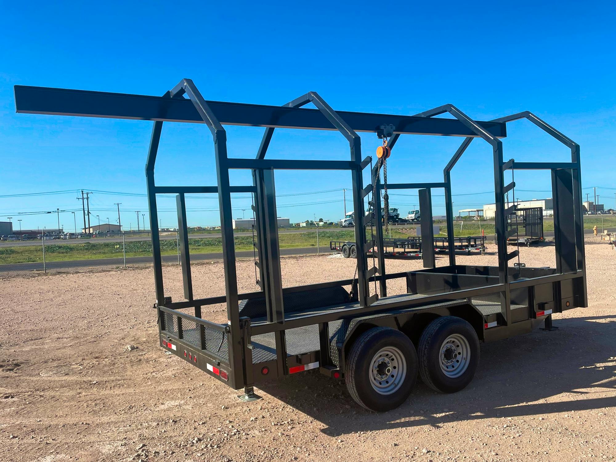 AT Trailers 16'x83" Monorail Oilfield Trailer (SM) - Stock #91156 - Image 3 of 5
