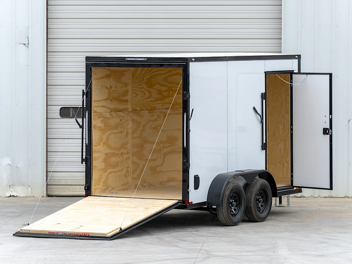 Spartan 6'x12' Enclosed Cargo Trailer w/ Rear Ramp Door (C2) - Stock #91158 - Image 3 of 4 Spartan 6'x12' Enclosed Cargo Trailer w/ Rear Ramp Door (C2) - Stock #91158 - Image 3 of 4