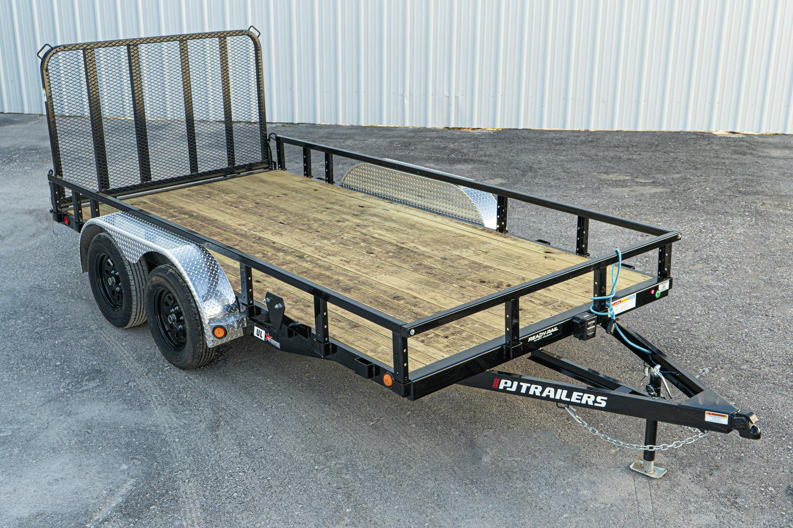 PJ Trailers 14'x83" Tandem Axle 4" Channel Utility Trailer (UL) - Stock #91164 - Image 1 of 1