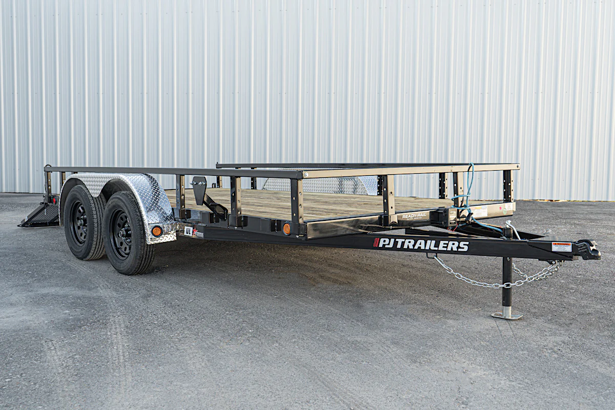 PJ Trailers 14'x83" Tandem Axle 4" Channel Utility Trailer (UL) - Stock #91164 - Image 5 of 17 PJ Trailers 14'x83" Tandem Axle 4" Channel Utility Trailer (UL) - Stock #91164 - Image 5 of 17
