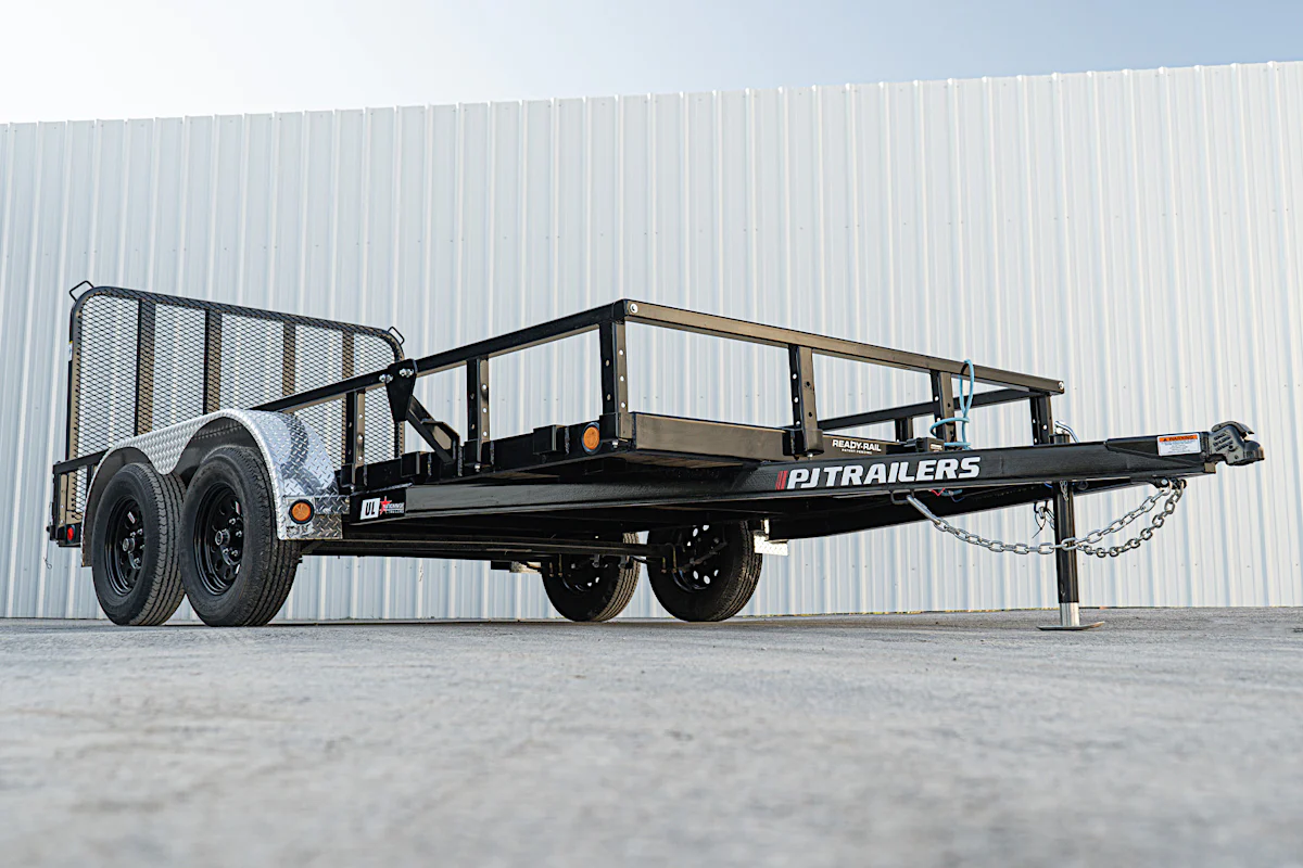 PJ Trailers 14'x83" Tandem Axle 4" Channel Utility Trailer (UL) - Stock #91164 - Image 6 of 17 PJ Trailers 14'x83" Tandem Axle 4" Channel Utility Trailer (UL) - Stock #91164 - Image 6 of 17