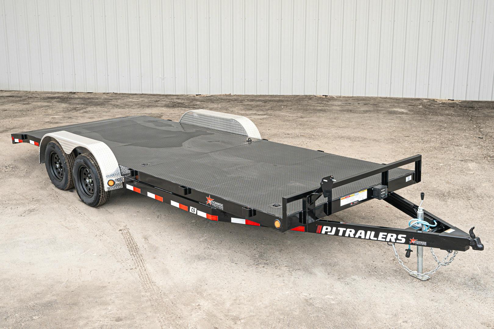 PJ Trailers 20'x83" 5" Channel Car Trailer w/ Steel Deck (C5) - Stock #91165 - Image 1 of 1