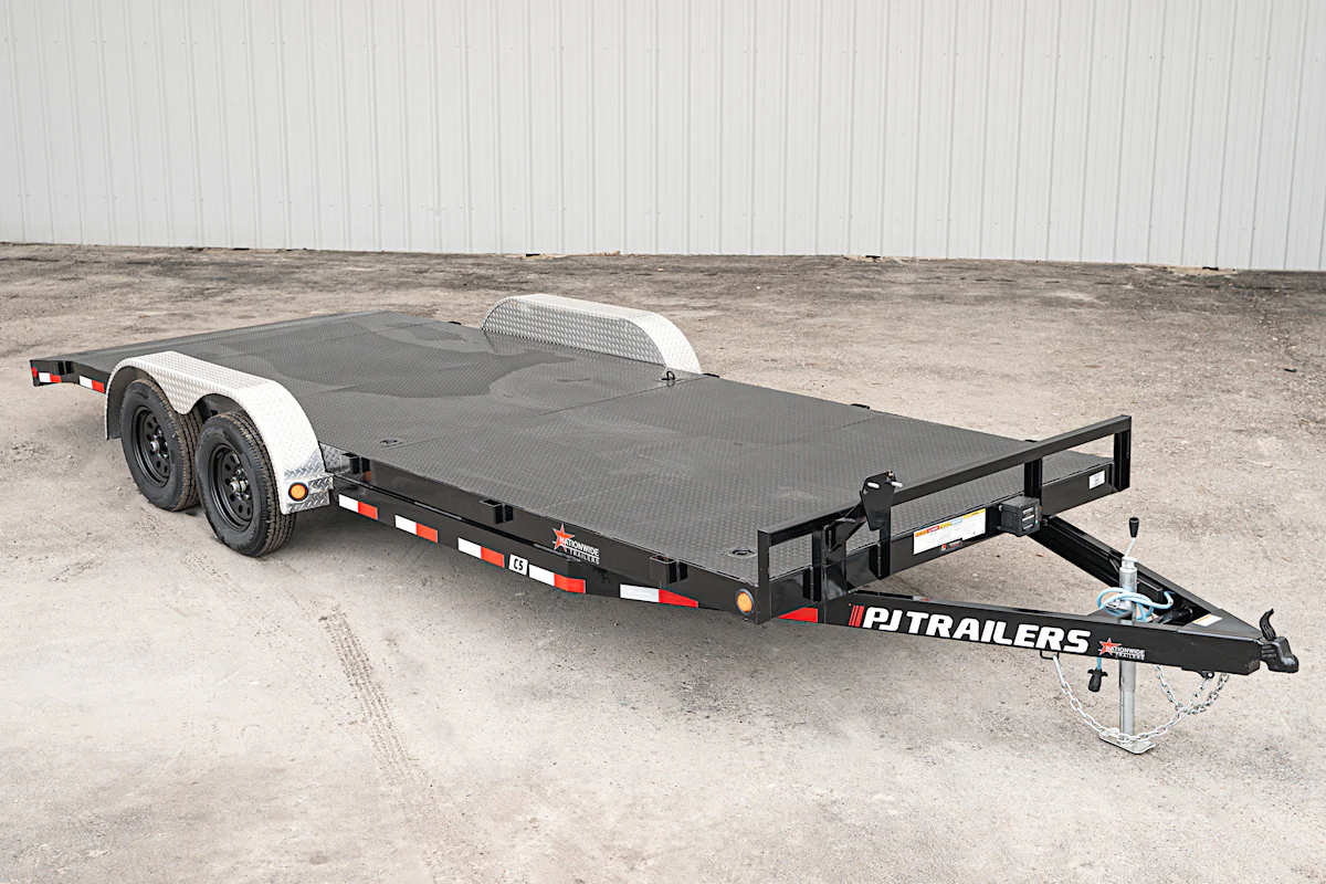 PJ Trailers 20'x83" 5" Channel Car Trailer w/ Steel Deck (C5) - Stock #91165 - Image 1 of 1 PJ Trailers 20'x83" 5" Channel Car Trailer w/ Steel Deck (C5) - Stock #91165 - Image 1 of 1