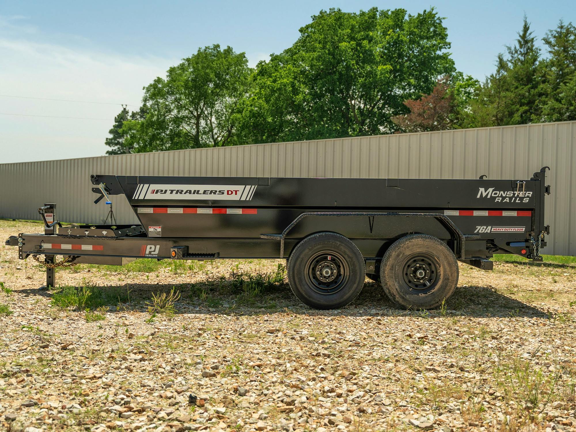 PJ Trailers 14'x83" Telescopic Dump Trailer w/ 2' Sides (DT) - Stock #91166 - Image 12 of 14