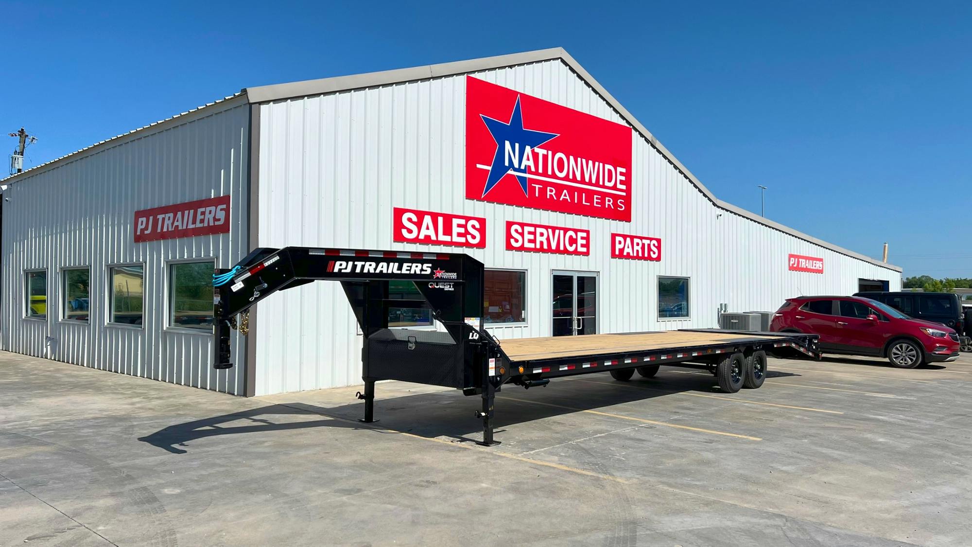 PJ Trailers 25'x102" Gooseneck Flatbed Quest Series (LQ) - Stock #91168 - Image 1 of 1