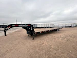 MAXX-D USED 40'x102" Gooseneck Flatbed Trailer w/ 8k Axles Stock #91169 - Thumbnail 1