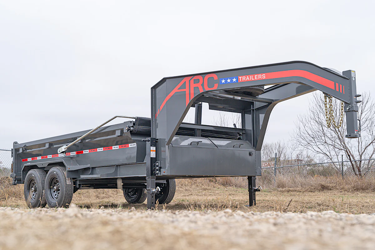 ARC Trailers 14'x83" Gooseneck Telescopic Dump Trailer w/ 2' Sides (GDT) - Stock #91226 - Image 4 of 18 ARC Trailers 14'x83" Gooseneck Telescopic Dump Trailer w/ 2' Sides (GDT) - Stock #91226 - Image 4 of 18