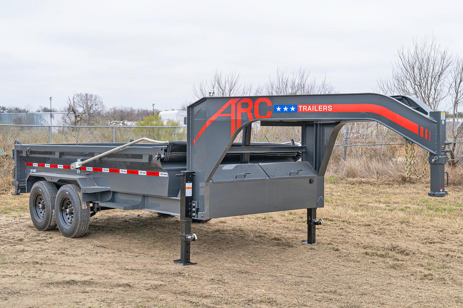 ARC Trailers 14'x83" Gooseneck Telescopic Dump Trailer w/ 2' Sides (GDT) - Stock #91232 - Image 2 of 18