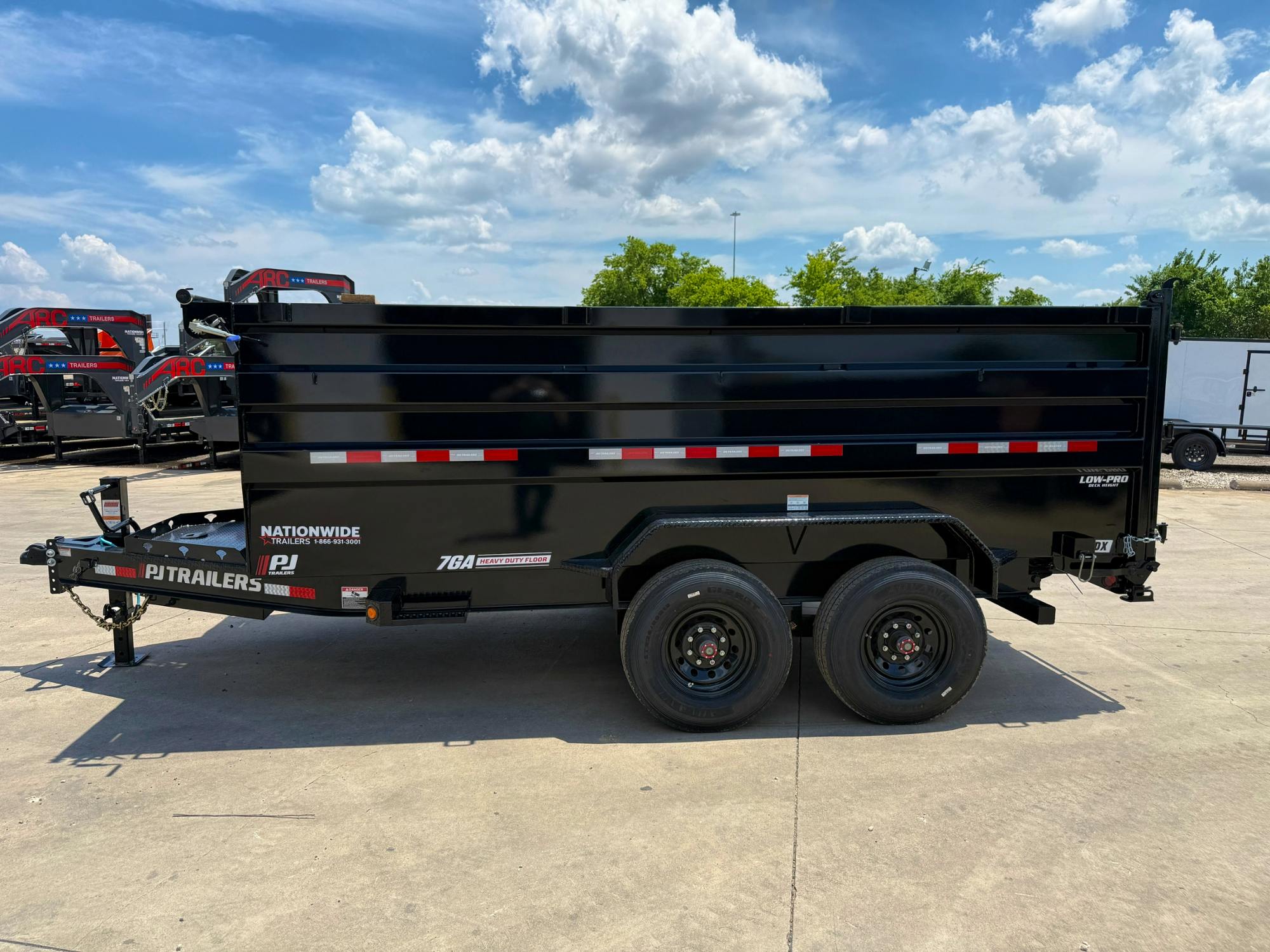 PJ Trailers 14'x83" 16k Dump Trailer w/ 4ft Sides (DX)
