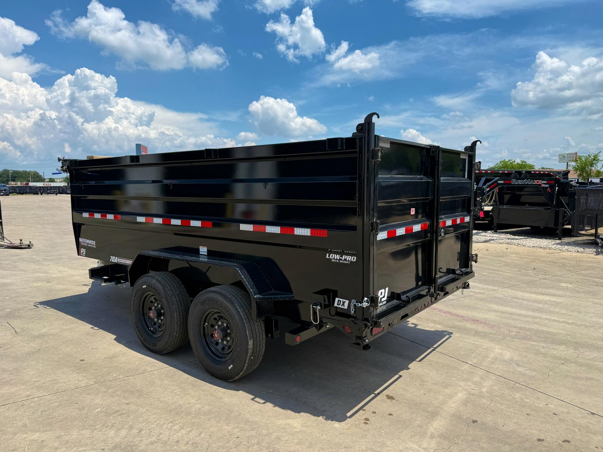 PJ Trailers 14'x83" 16k Dump Trailer w/ 4ft Sides (DX)