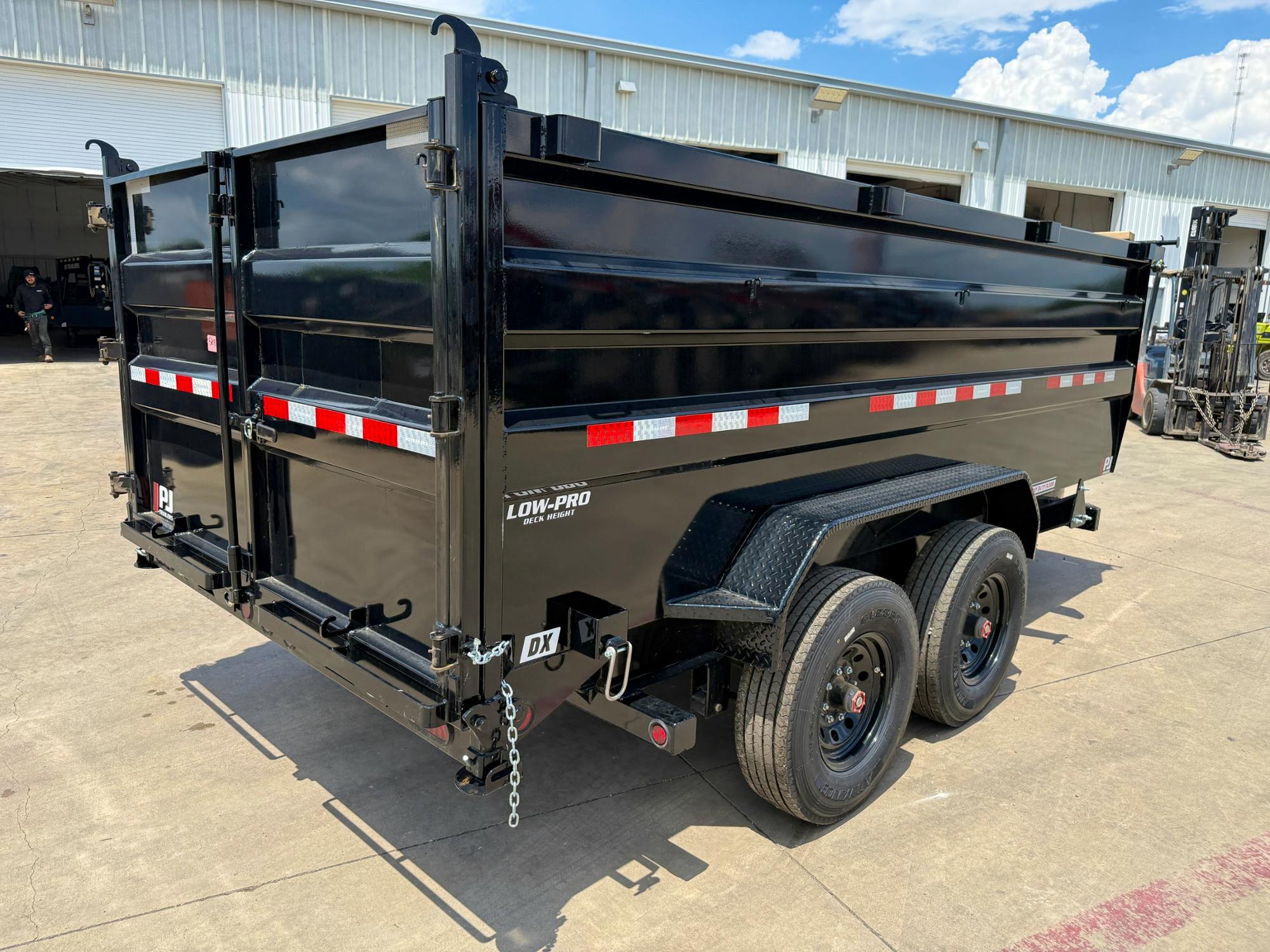 PJ Trailers 14'x83" 16k Dump Trailer w/ 4ft Sides (DX)