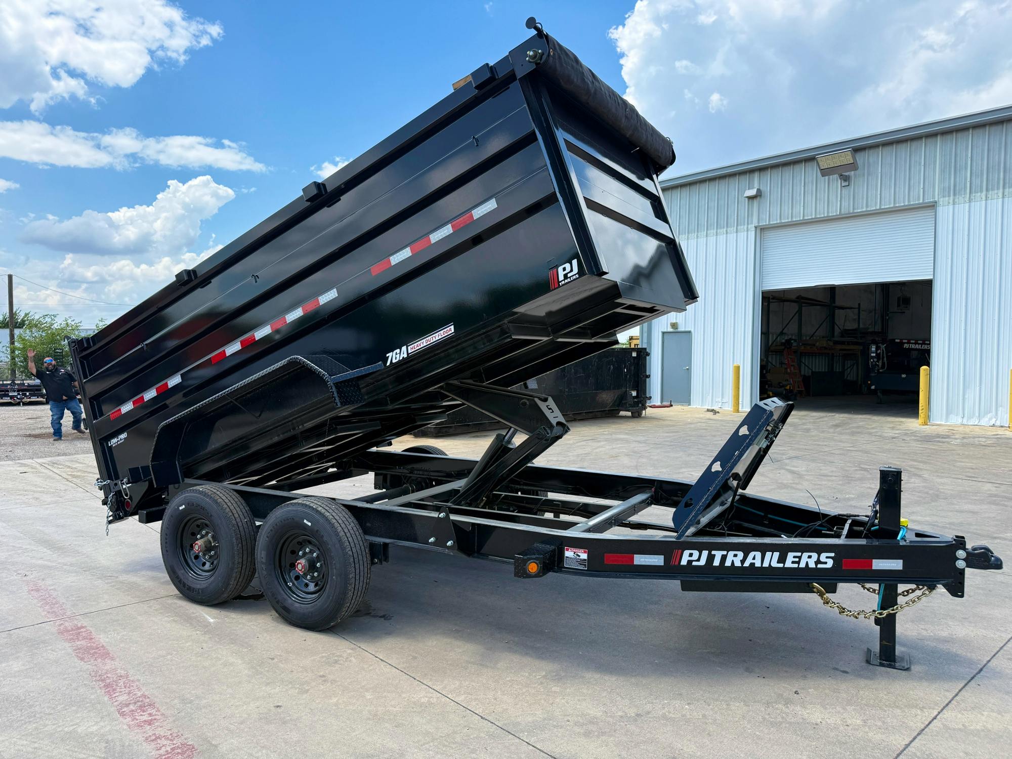 PJ Trailers 14'x83" 16k Dump Trailer w/ 4ft Sides (DX) - Stock #91250 - Image 1 of 9