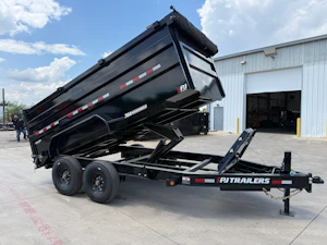 PJ Trailers 14'x83" 16k Dump Trailer w/ 4ft Sides (DX)