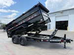 PJ Trailers 14'x83" 16k Dump Trailer w/ 4ft Sides (DX) Stock #91250 - Thumbnail 1