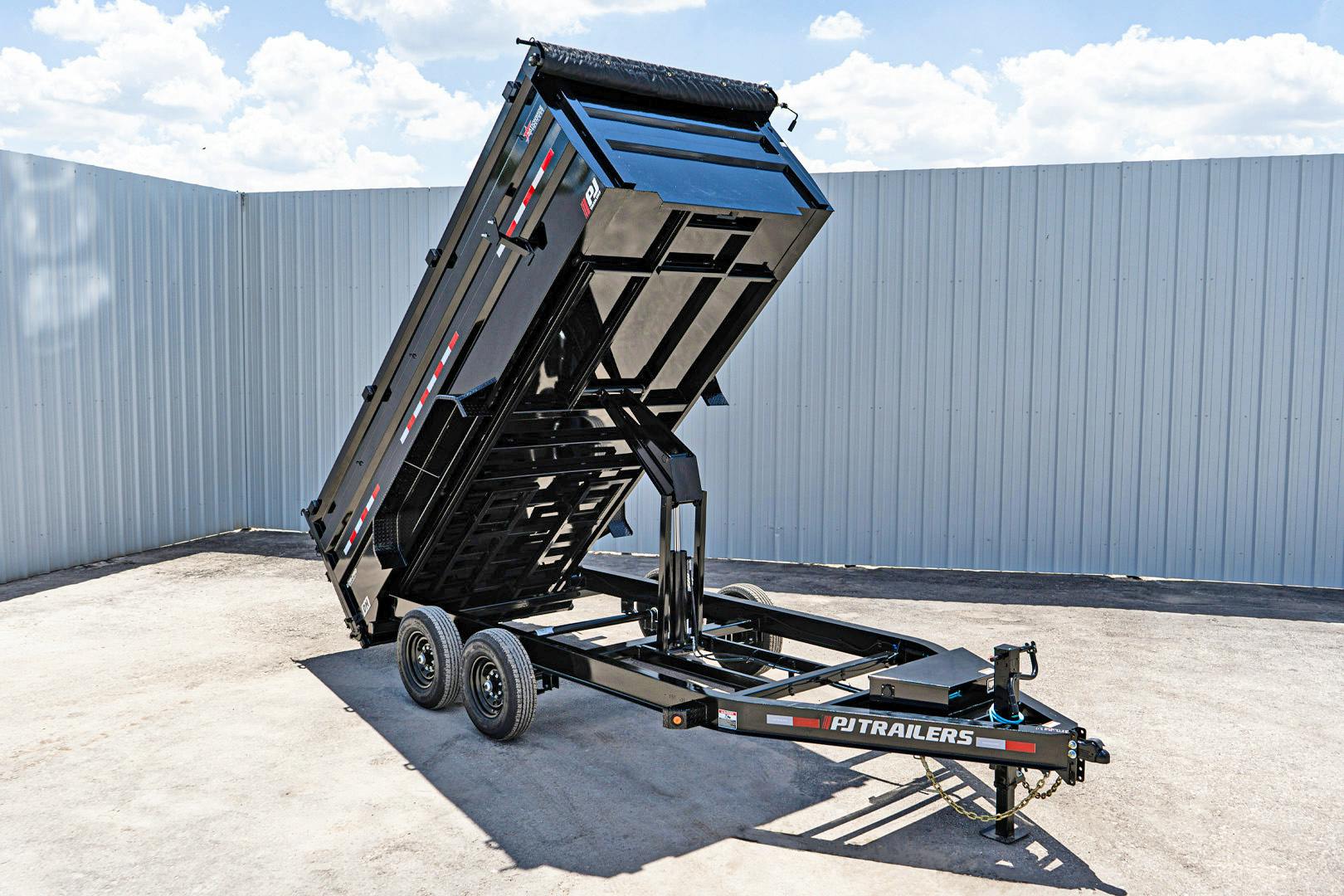 PJ Trailers 16'x83" Low Pro High Side Dump Trailer w/ 4' Sides (DM) - Stock #91254 - Image 2 of 30