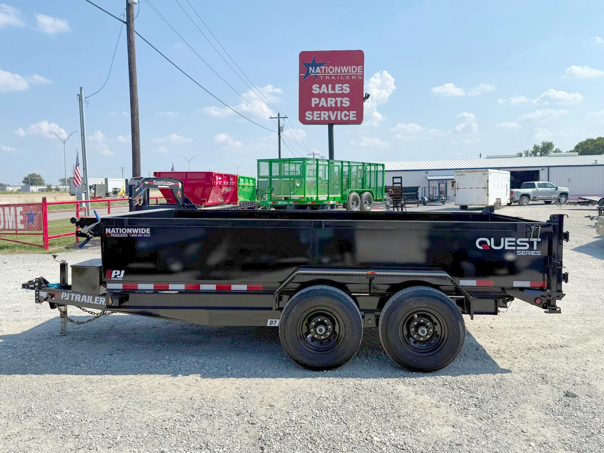 PJ Trailers 14'x83" Channel Dump Trailer (D7) - Stock #91264 - Image 1 of 1