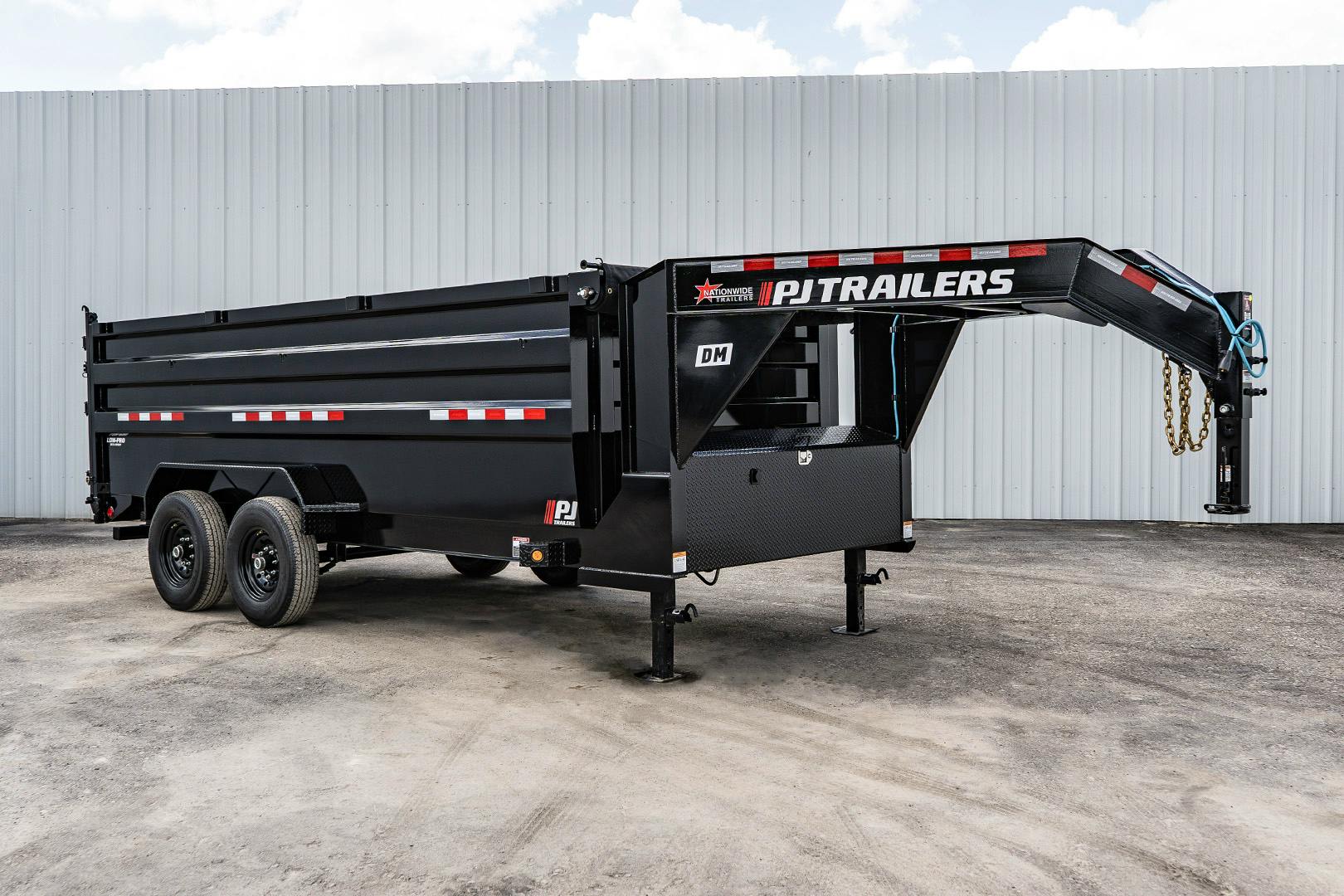 PJ Trailers 14'x83" Low Pro High Side Dump Trailer w/ 4' Sides (DM) - Stock #91267 - Image 4 of 33