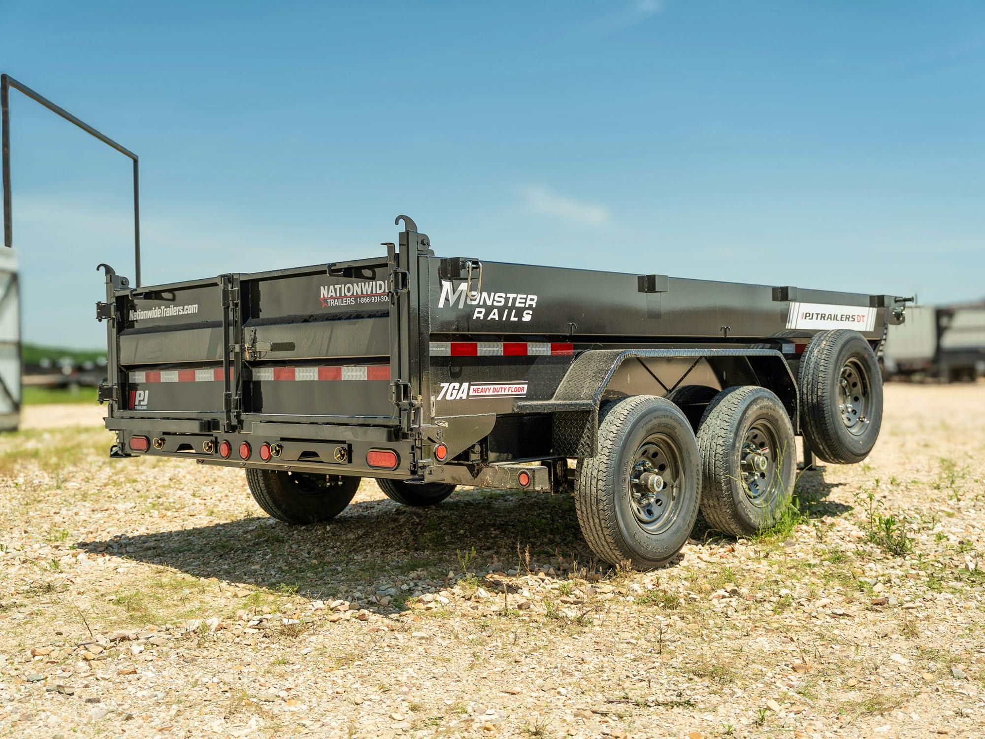 PJ Trailers 14'x83" Telescopic Dump Trailer w/ 2' Sides (DT) - Stock #91271 - Image 11 of 14