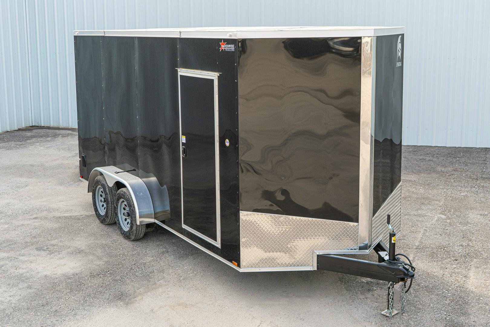 Spartan 7'x16' Enclosed Cargo Trailer w/ Rear Ramp Door (C2) - Stock #91279 - Image 1 of 20