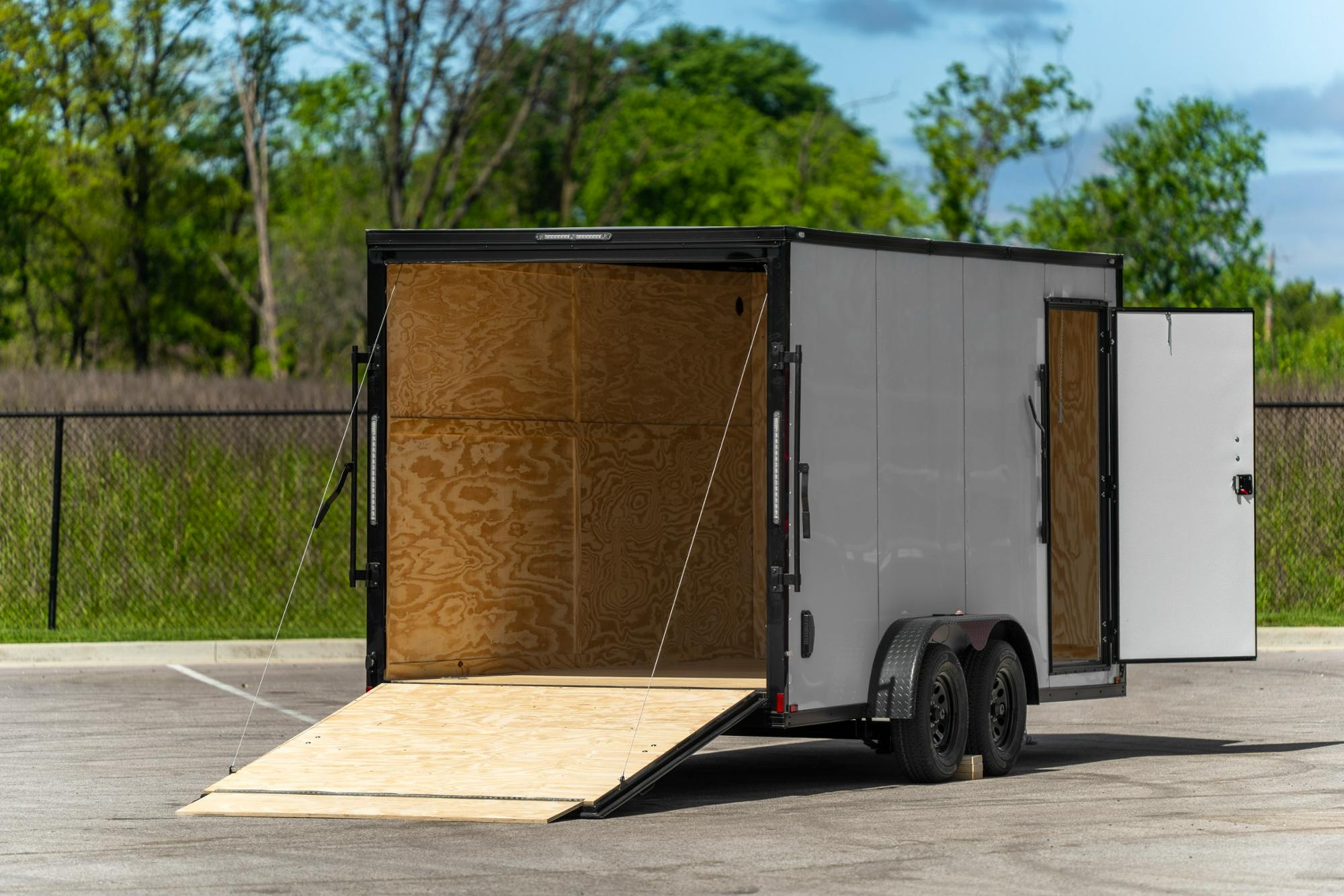 Spartan 7'x16' Enclosed Cargo Trailer w/ Rear Ramp Door (C2) - Stock #91280 - Image 2 of 4