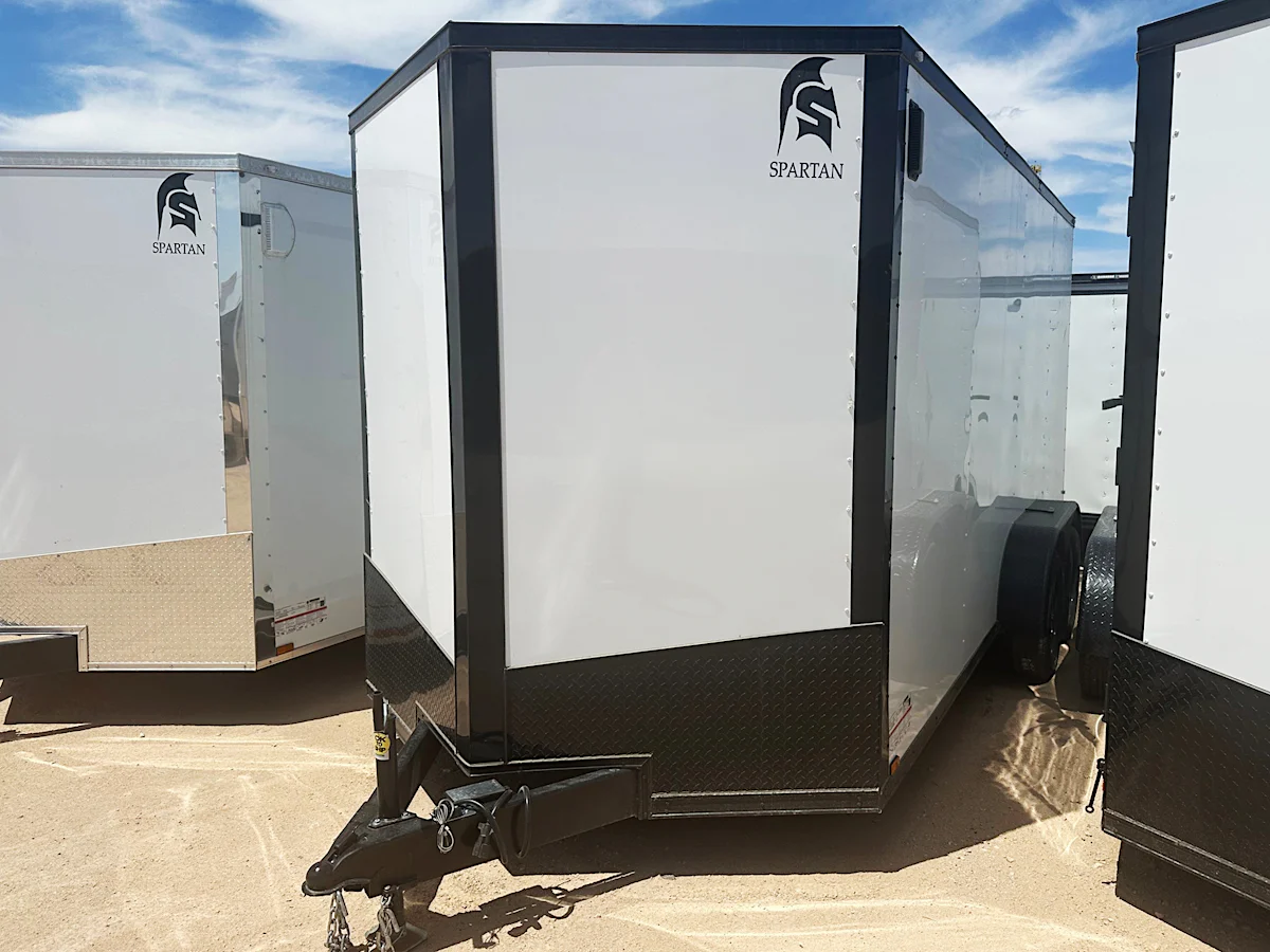 Spartan 7'x16' Enclosed Cargo Trailer w/ Rear Ramp Door (C2) - Stock #91280 - Image 2 of 6 Spartan 7'x16' Enclosed Cargo Trailer w/ Rear Ramp Door (C2) - Stock #91280 - Image 2 of 6