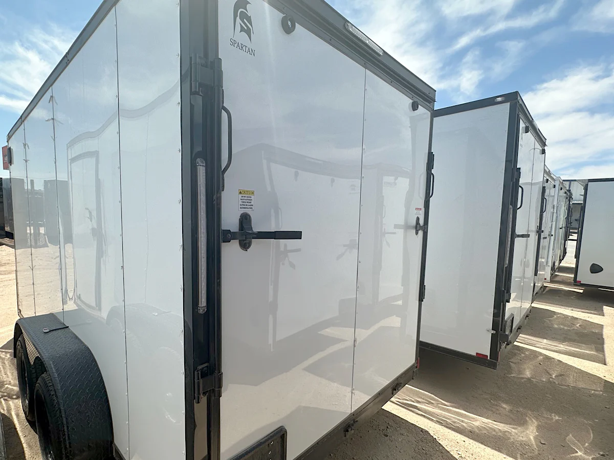 Spartan 7'x16' Enclosed Cargo Trailer w/ Rear Ramp Door (C2) - Stock #91280 - Image 3 of 6 Spartan 7'x16' Enclosed Cargo Trailer w/ Rear Ramp Door (C2) - Stock #91280 - Image 3 of 6