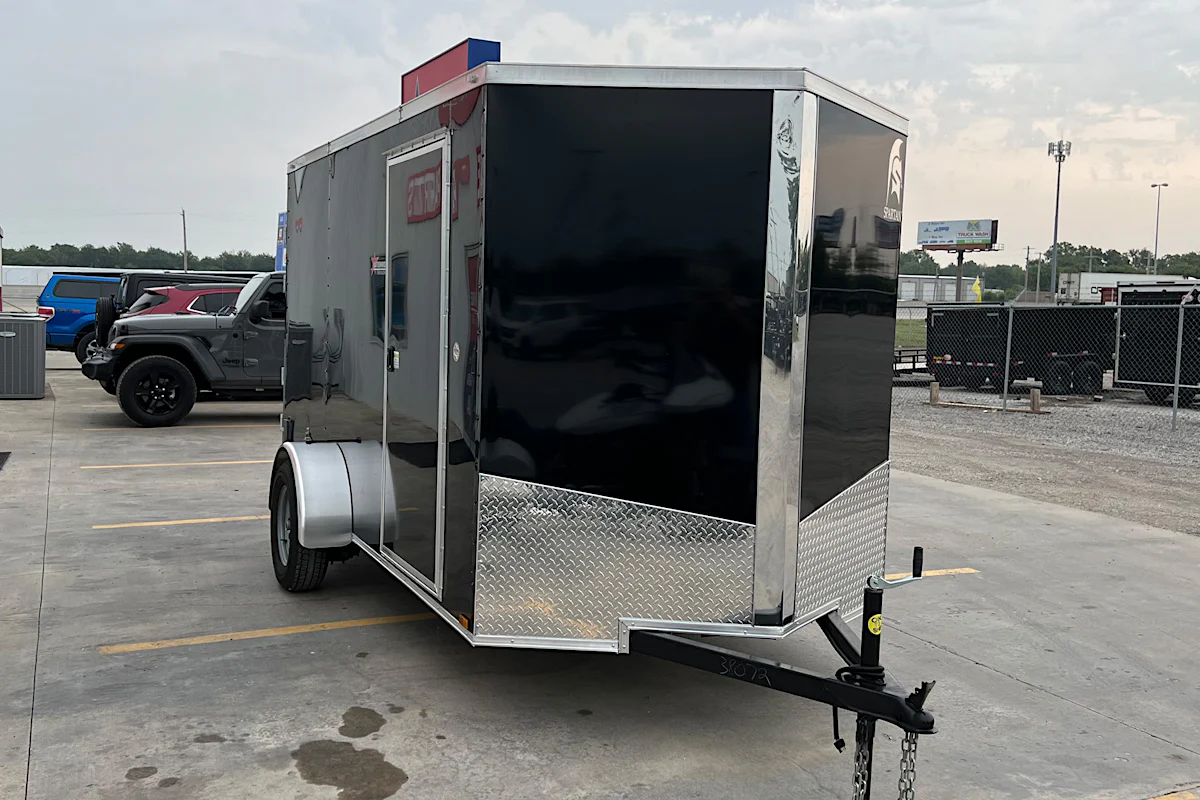 Spartan 6'x12' Enclosed Cargo Trailer w/ Rear Ramp Door (C1) - Stock #91288 - Image 2 of 3 Spartan 6'x12' Enclosed Cargo Trailer w/ Rear Ramp Door (C1) - Stock #91288 - Image 2 of 3
