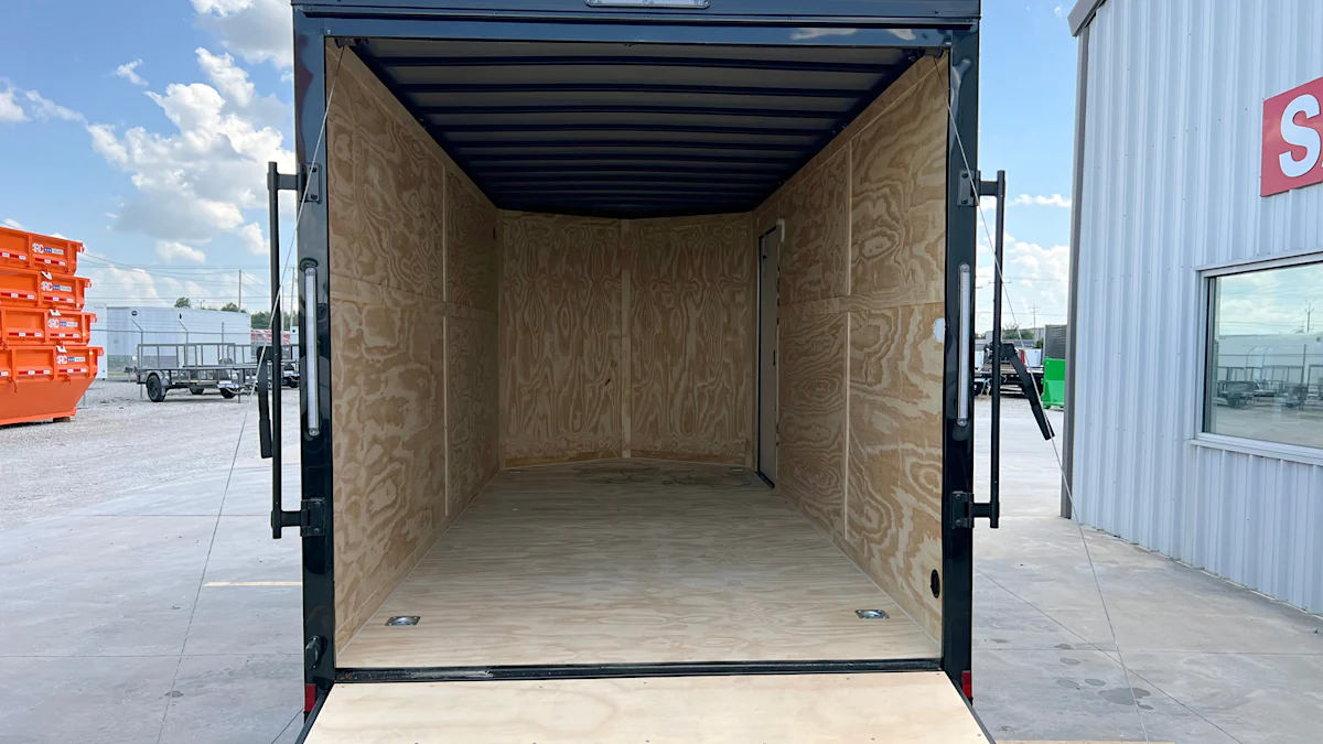 Spartan 7'x16' Enclosed Cargo Trailer w/ Rear Ramp Door (C2) - Stock #91321 - Image 6 of 9 Spartan 7'x16' Enclosed Cargo Trailer w/ Rear Ramp Door (C2) - Stock #91321 - Image 6 of 9