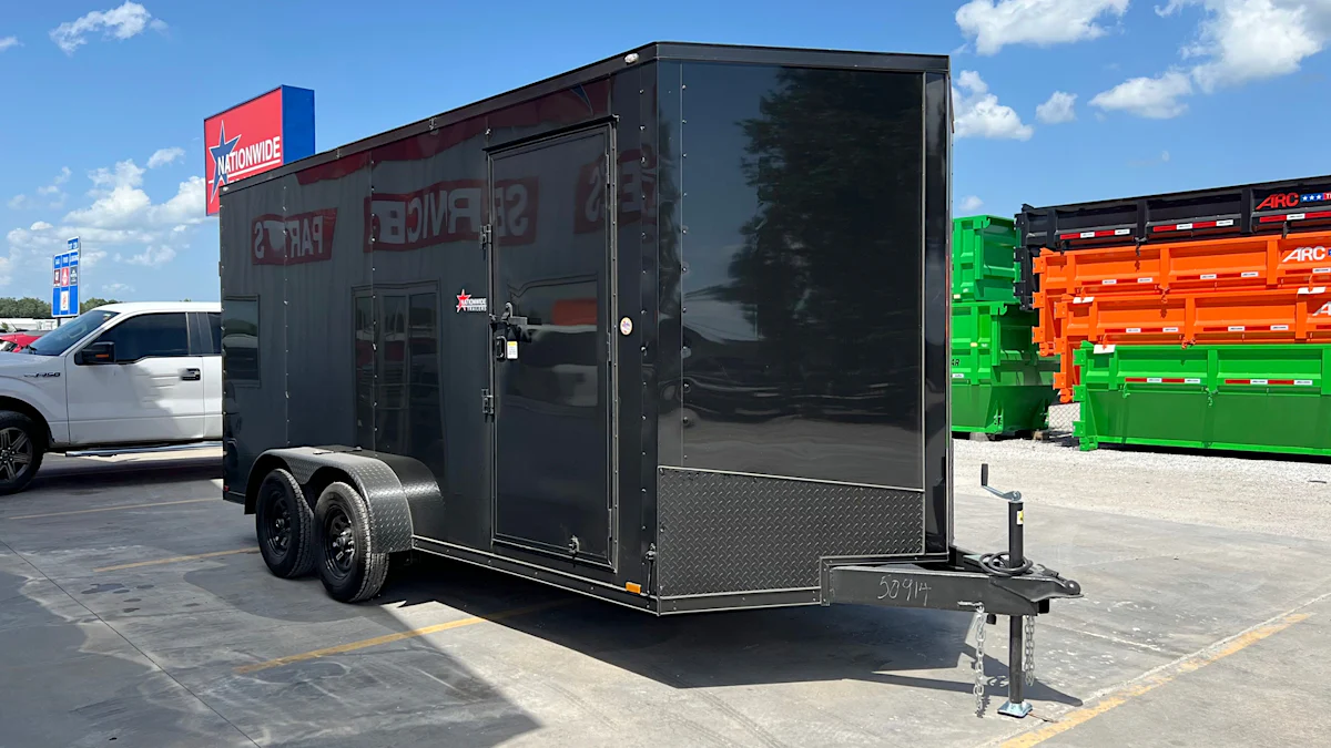 Spartan 7'x16' Enclosed Cargo Trailer w/ Rear Ramp Door (C2) - Stock #91321 - Image 8 of 9 Spartan 7'x16' Enclosed Cargo Trailer w/ Rear Ramp Door (C2) - Stock #91321 - Image 8 of 9